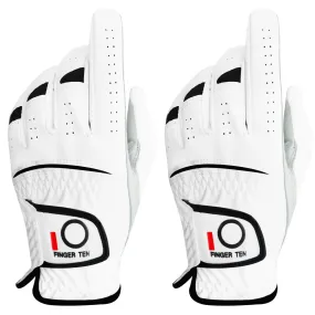 2 Pack Men Cabretta Synthetic Leather Golf Glove