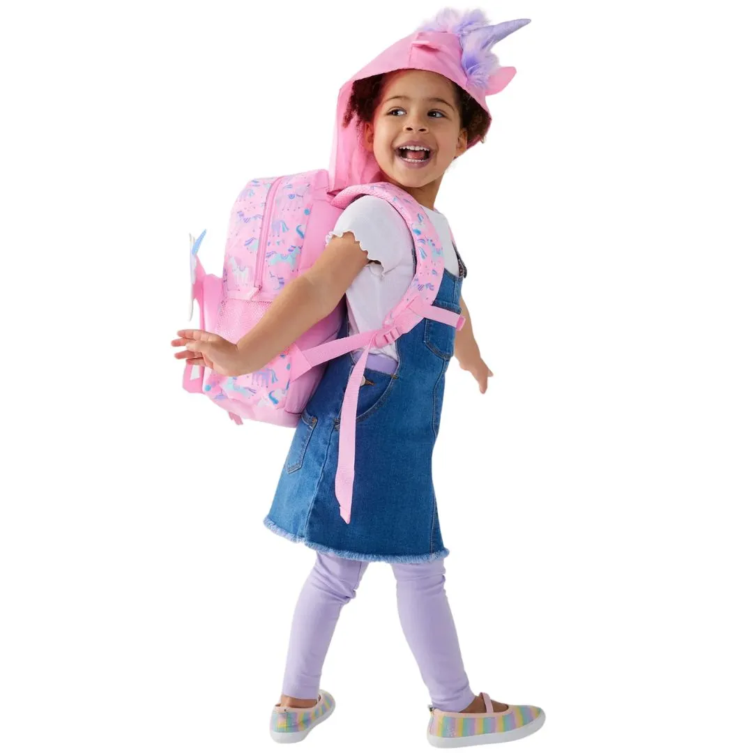 3D Design Backpack with Front Pocket for Kids (Unicorn)