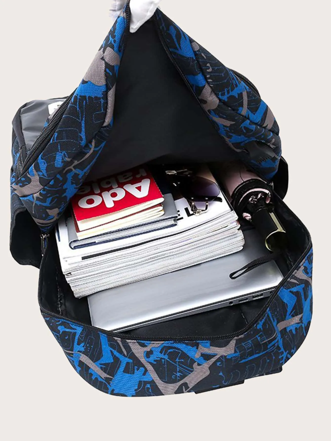 3pcs Graphic Backpack Set