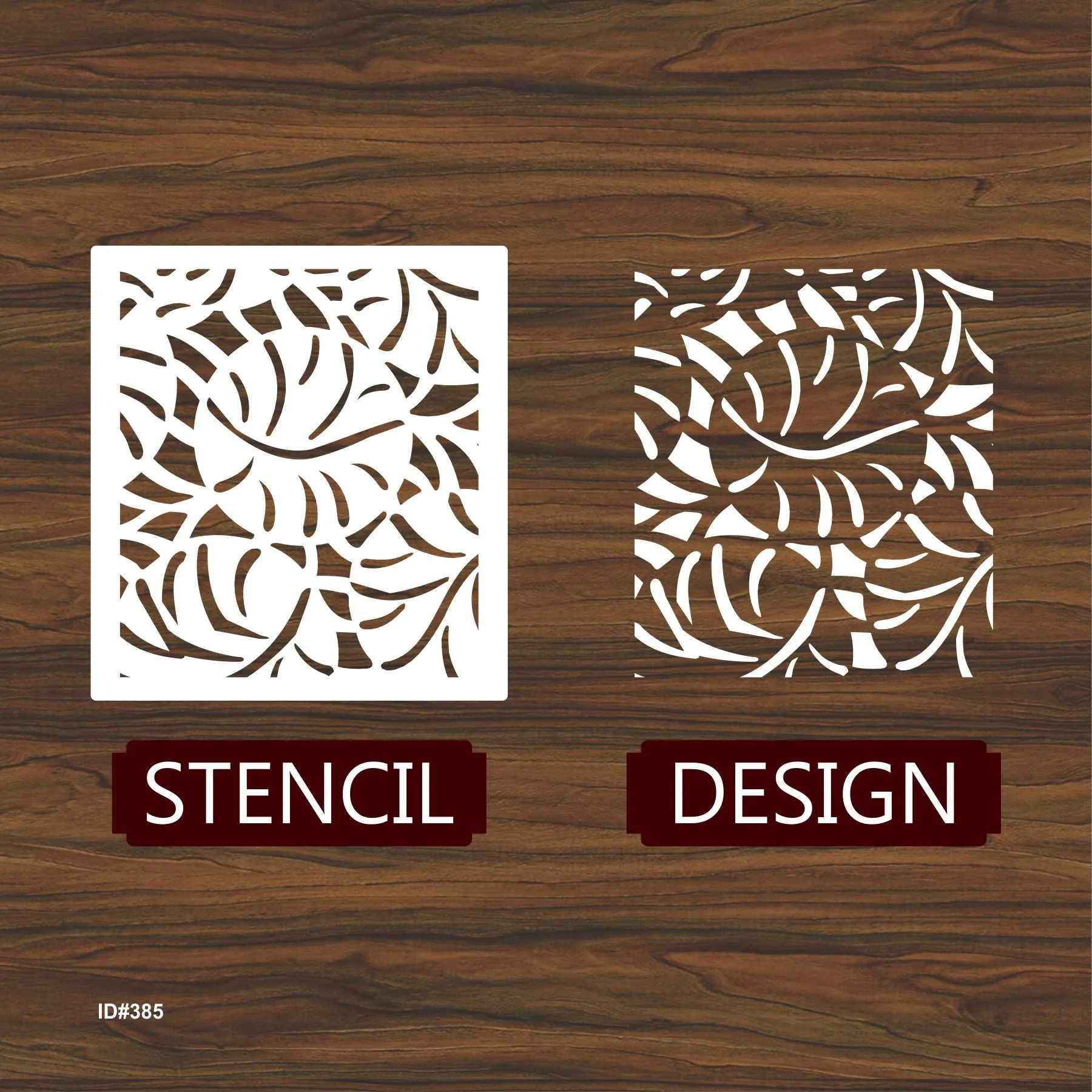 Abstract pattern Reusable Stencil For Canvas And Wall Painting.ID #385