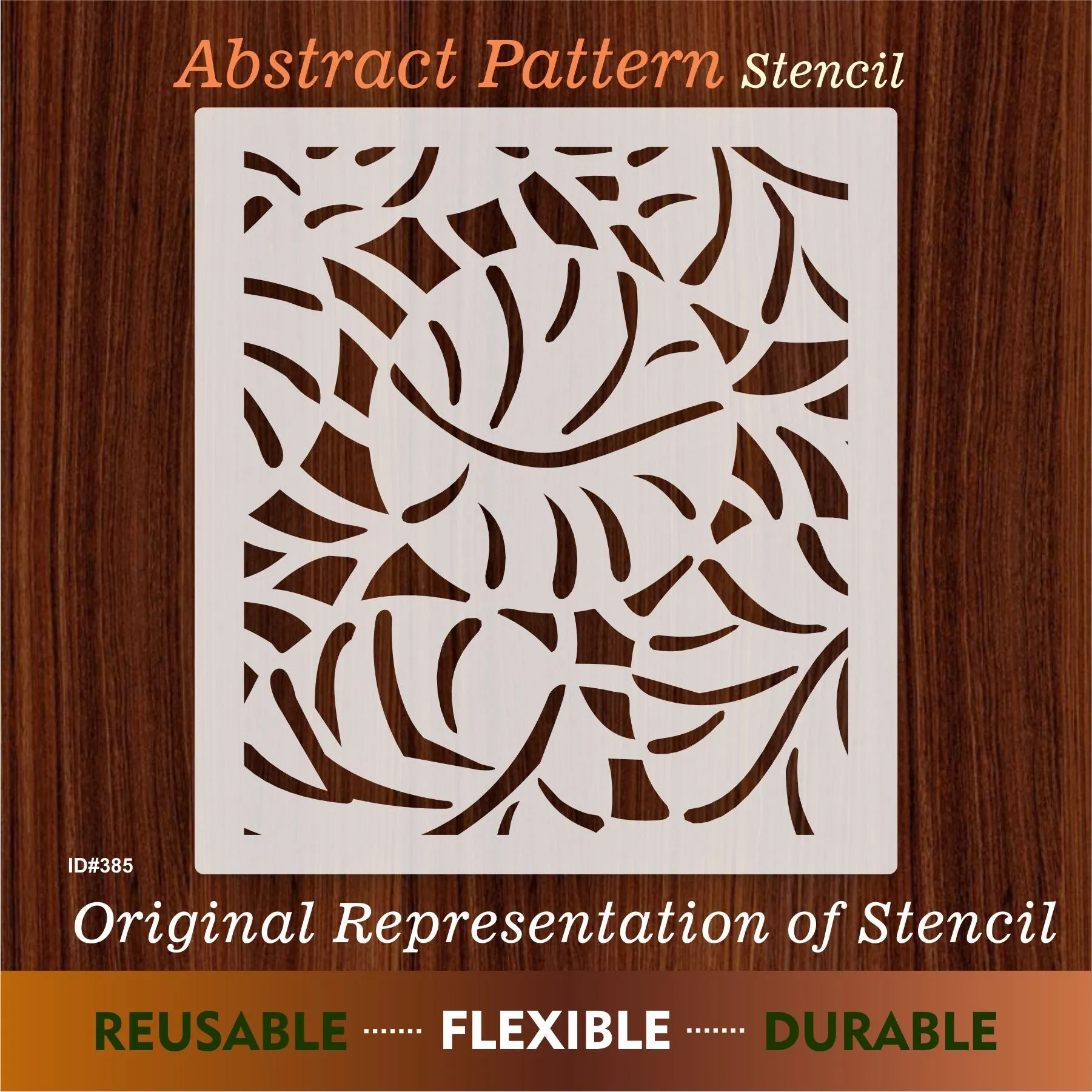 Abstract pattern Reusable Stencil For Canvas And Wall Painting.ID #385