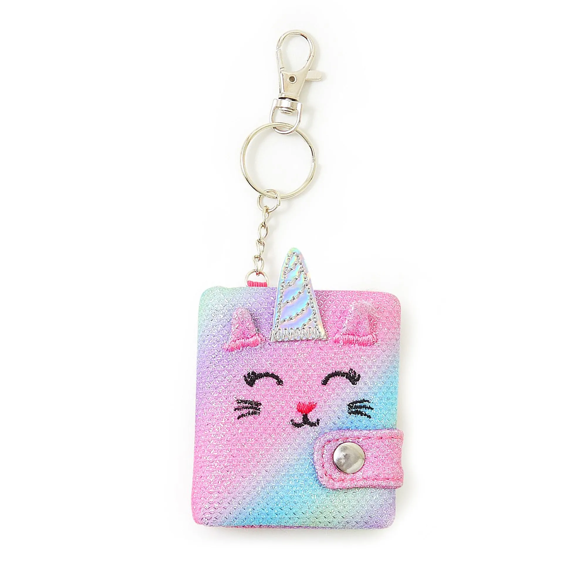 Accessorize London Girl's Kittycorn Mini Notebook Keyring