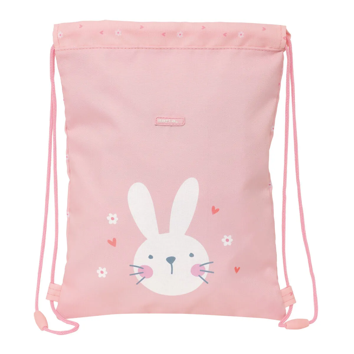 Backpack with Strings Safta Bunny Pink 26 x 34 x 1 cm