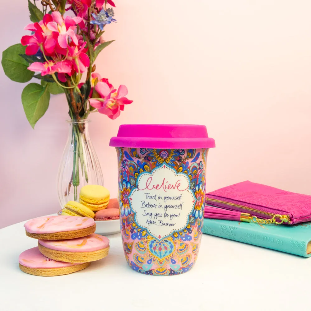 Believe Reusable Coffee Cup