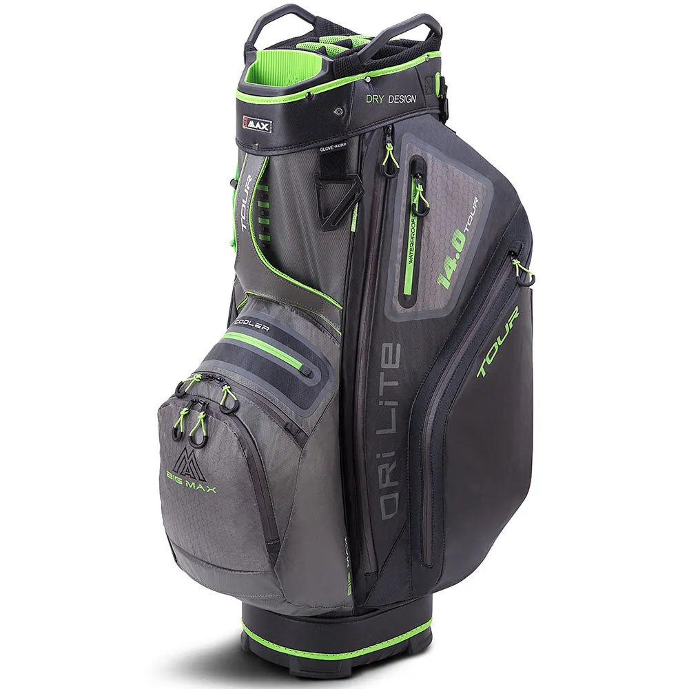 Big Max Dri Lite Tour Cart Bag - Charcoal/Black/Lime