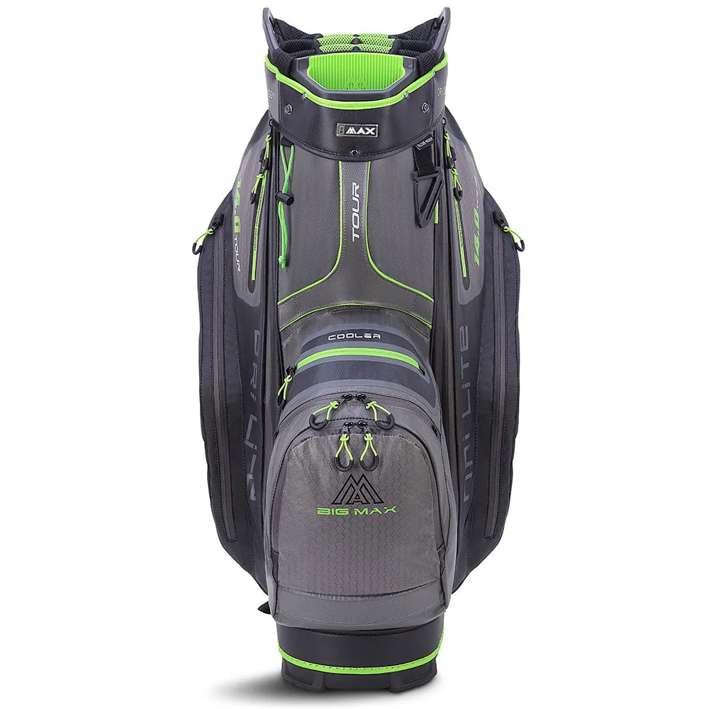 Big Max Dri Lite Tour Cart Bag - Charcoal/Black/Lime