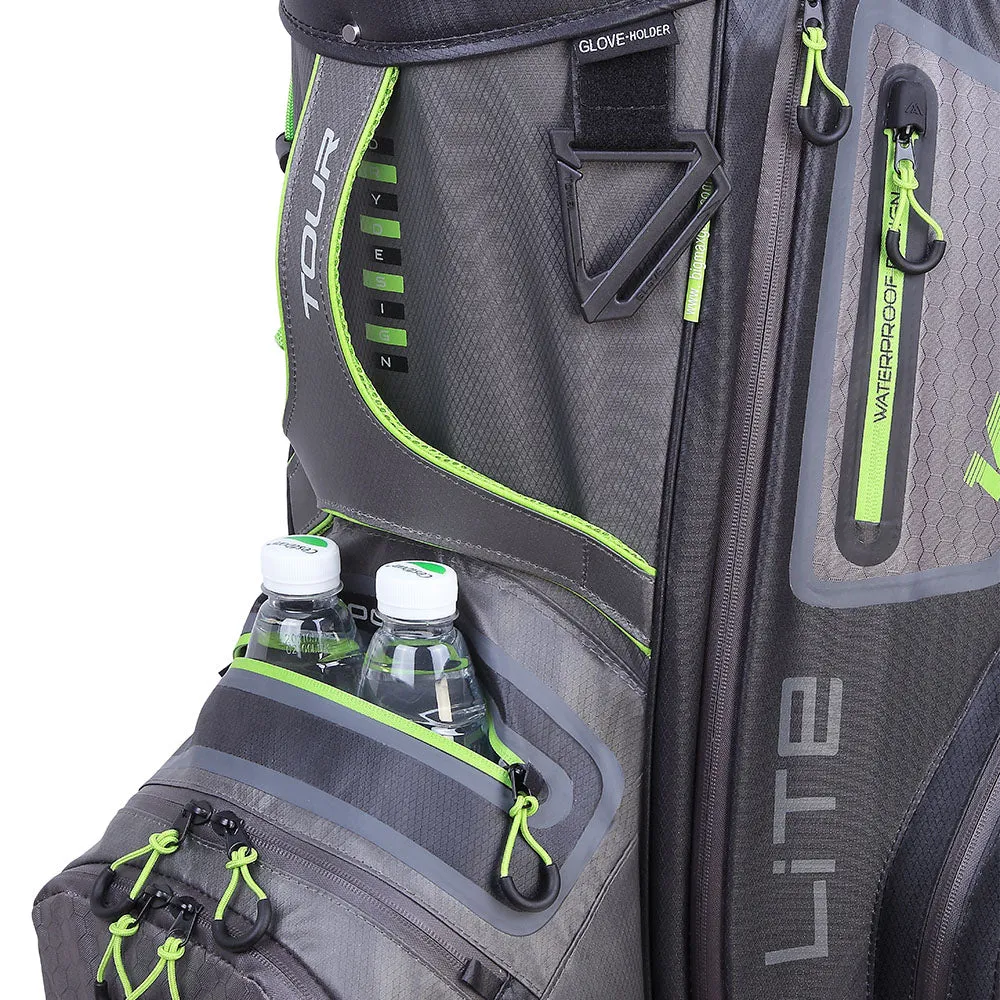 Big Max Dri Lite Tour Cart Bag - Charcoal/Black/Lime