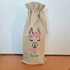 Blissful Alpaca Wine Bag