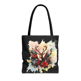 Bolso - Letra V Decorada Flores Navideñas