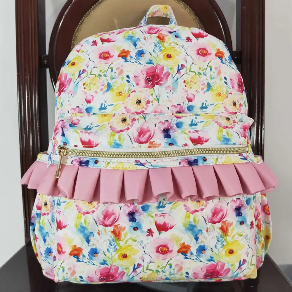 Boutique Kids Baby Girls Backpack Flower Bags BA0174