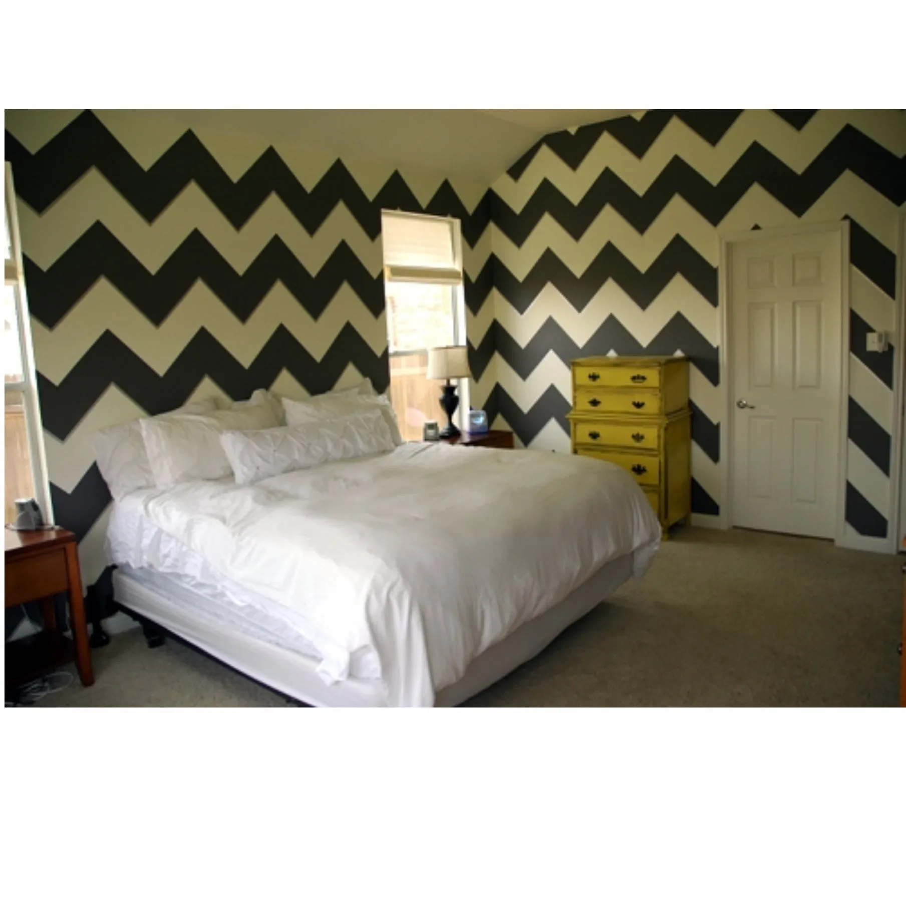 Chevron Pattern Reusable Stencil For Canvas And Wall Painting.ID#212F