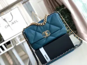 CHL 19 Handbag Teal For Women, Women&#8217;s Bags, Shoulder And Crossbody Bags 10.2in/26cm AS1160