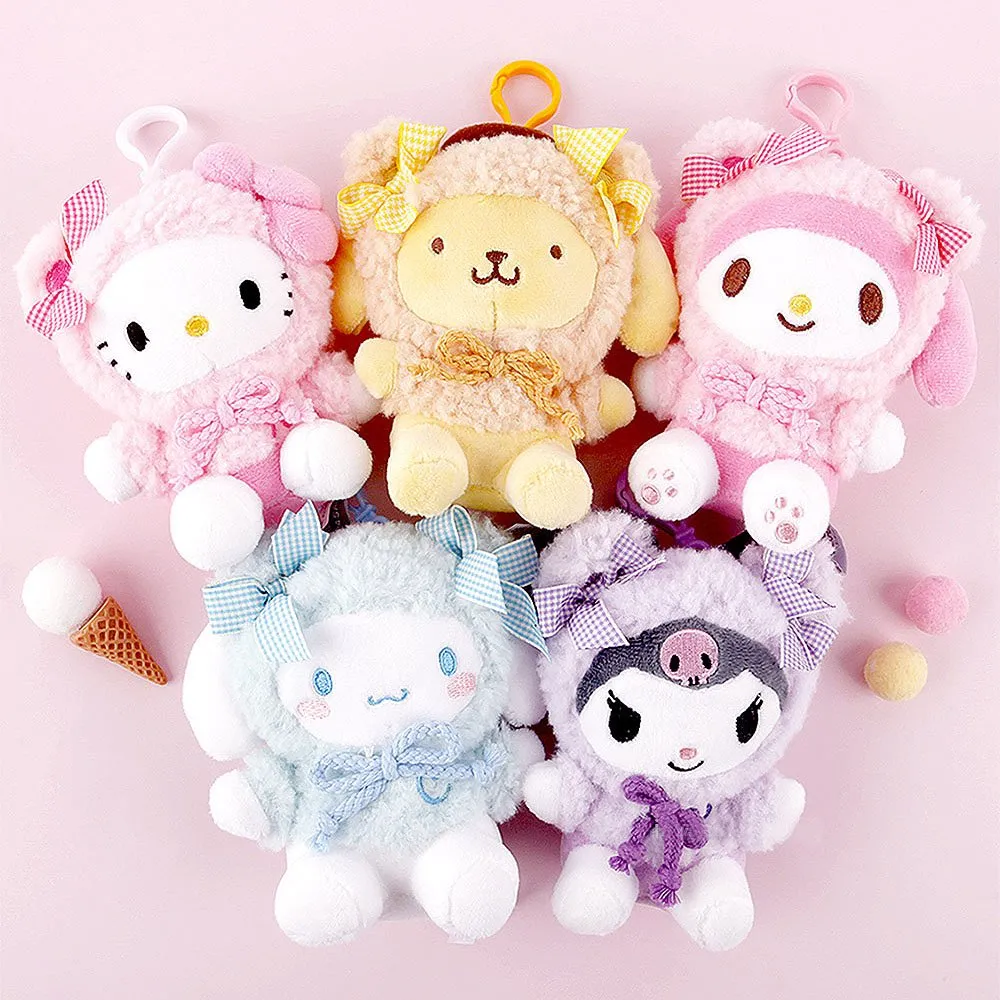 Cinnamoroll Fluffy Hoodie Clip-On Plush