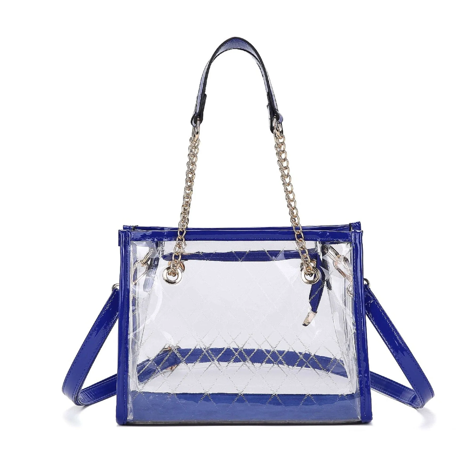 CL947 Carissa Clear Chain Strap Mini Satchel Bag