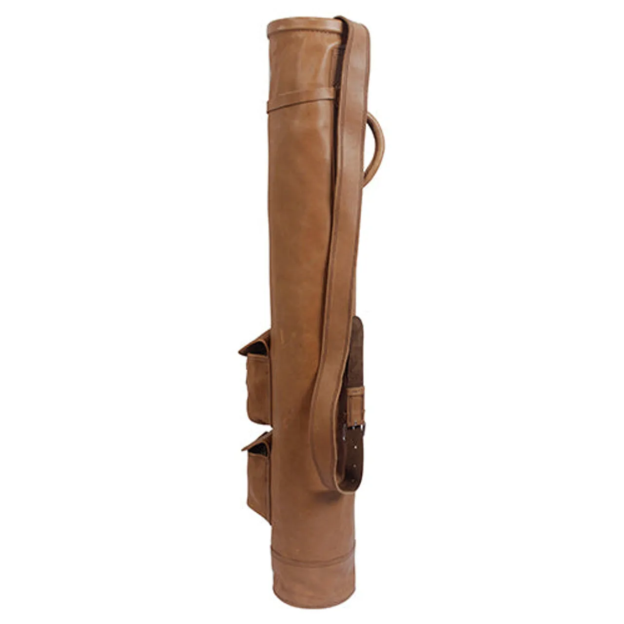 Classic Leather Golf Pencil Bag | Stylish Golf Club Carry Bag