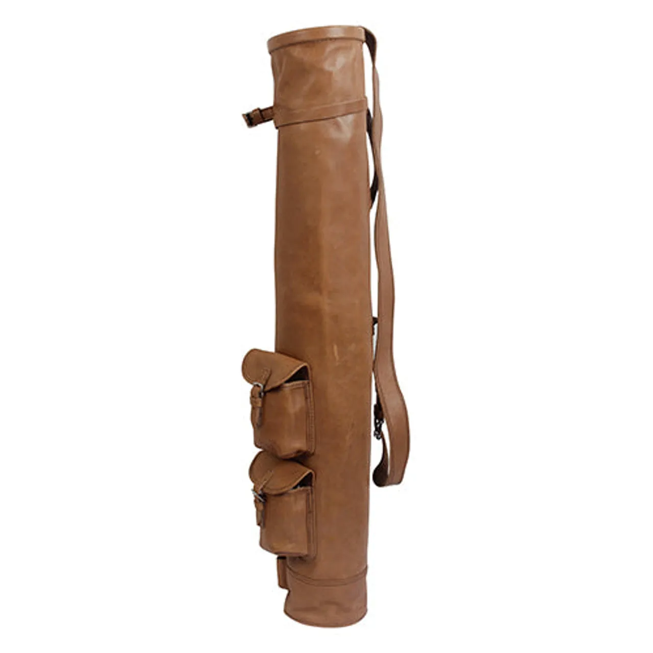 Classic Leather Golf Pencil Bag | Stylish Golf Club Carry Bag