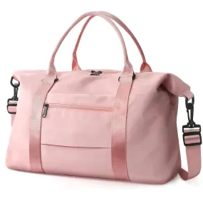 Coral Pink Waterproof Travel Duffle