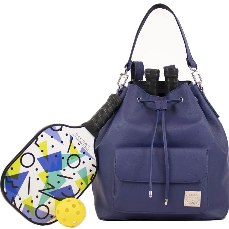 Court Couture Pickleball Bucket Bag - Navy