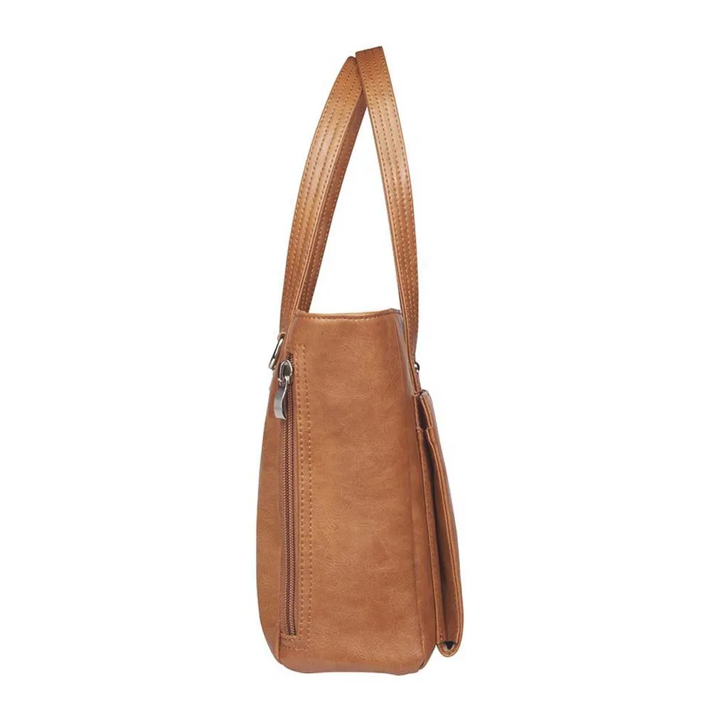 Daily Shoulder Tote, Washable USA Cowhide