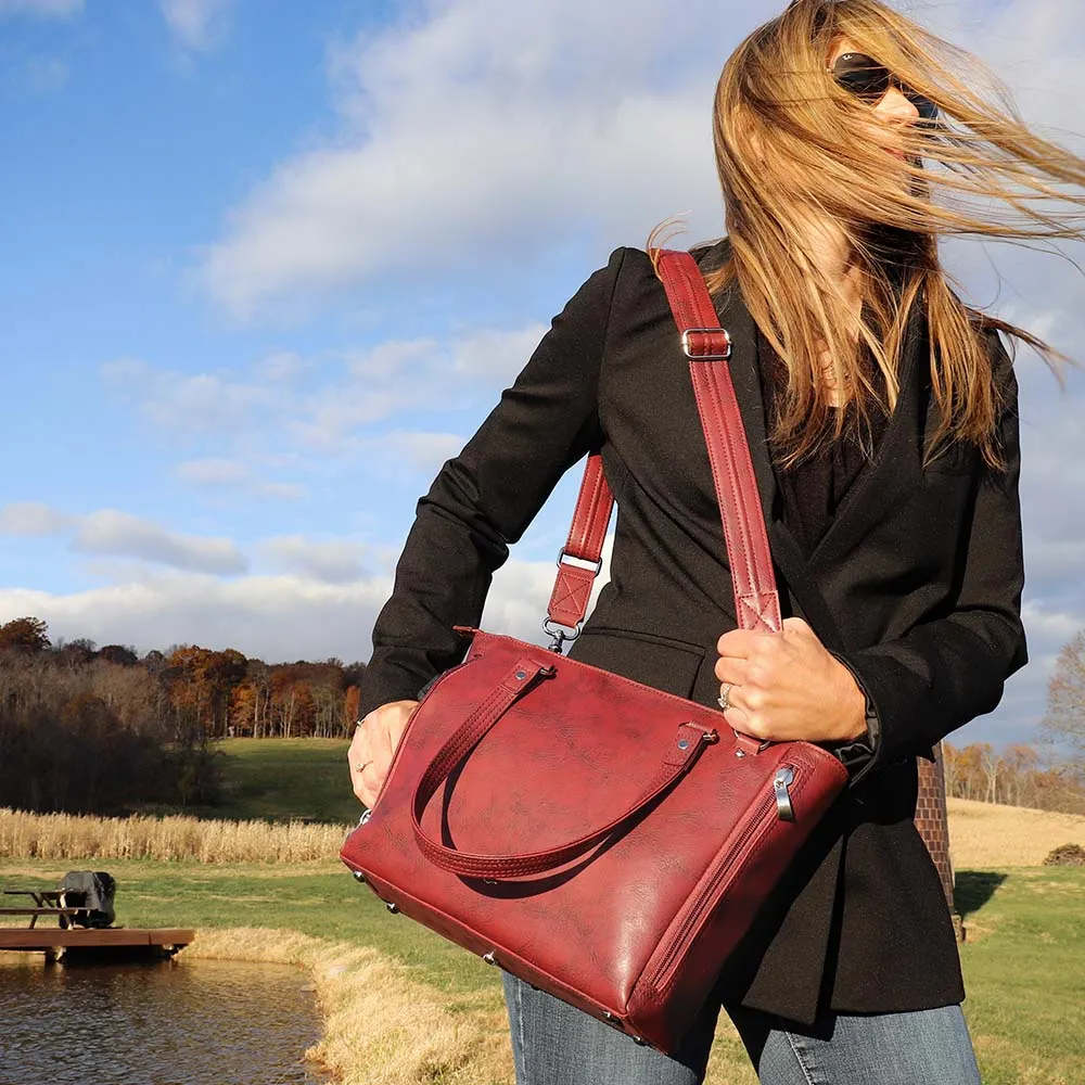 Daily Shoulder Tote, Washable USA Cowhide