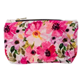 Daisy - Small printed velvet clutch