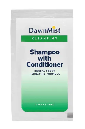 Dawn Mist PSC70 Shampoo with Conditioner, 0.25 oz. Packets (Case)