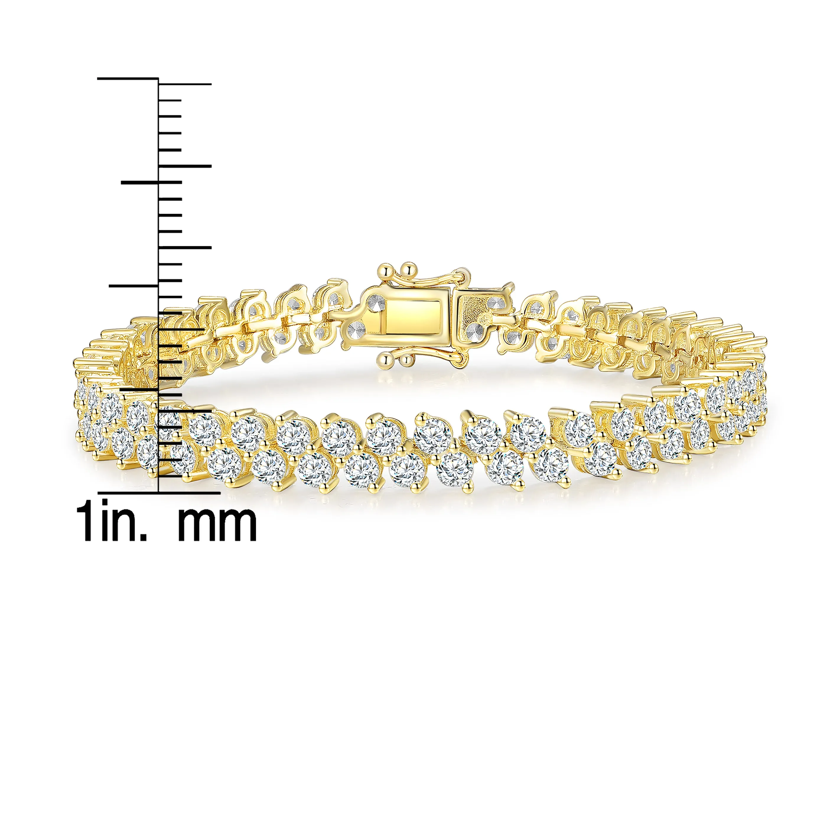 Déco  Icicle Double Row Tennis Bracelet