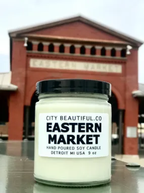 Detroit Eastern Market Candle - Hand Poured Soy Candle by City Beautiful . Co - 9oz.