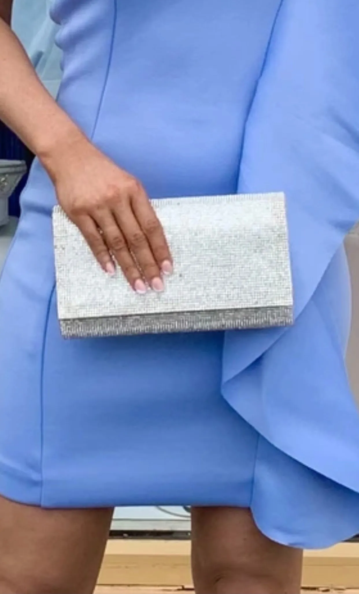 Diamante clutch bag