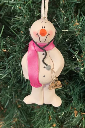 Doctor Medical Bag Snowman Tree Ornament