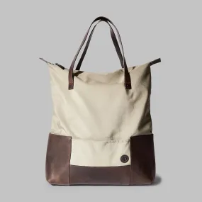 Drayton Beige Nylon Rucksack Tote