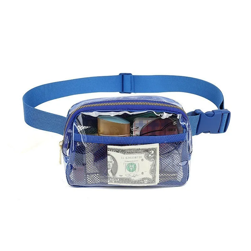 Female Minimalist Casual Transparent Waist Bag