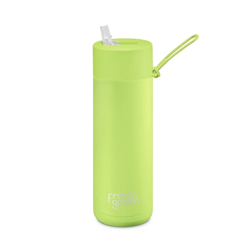 Frank Green Ceramic 20oz Straw Bottle - Pistachio Green