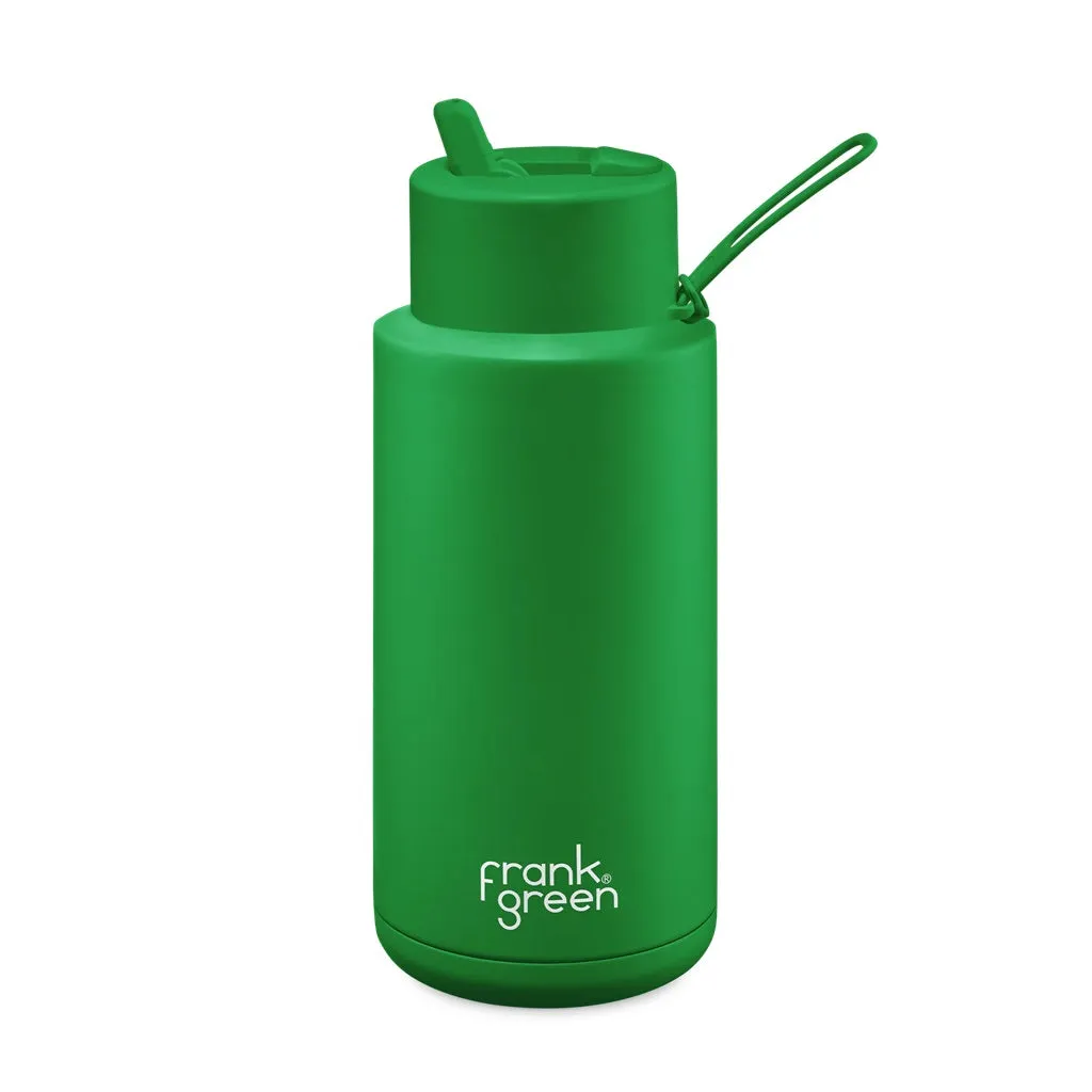 Frank Green Ceramic 34oz Straw Bottle - Evergreen