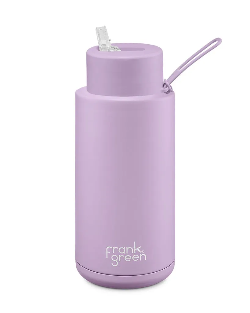 Frank Green Ceramic 34oz Straw Bottle - Lilac