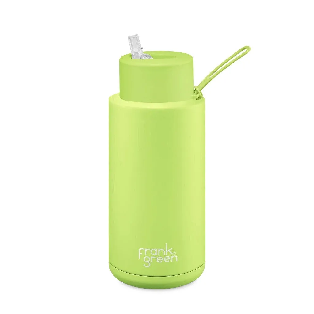 Frank Green Ceramic 34oz Straw Bottle - Pistachio Green