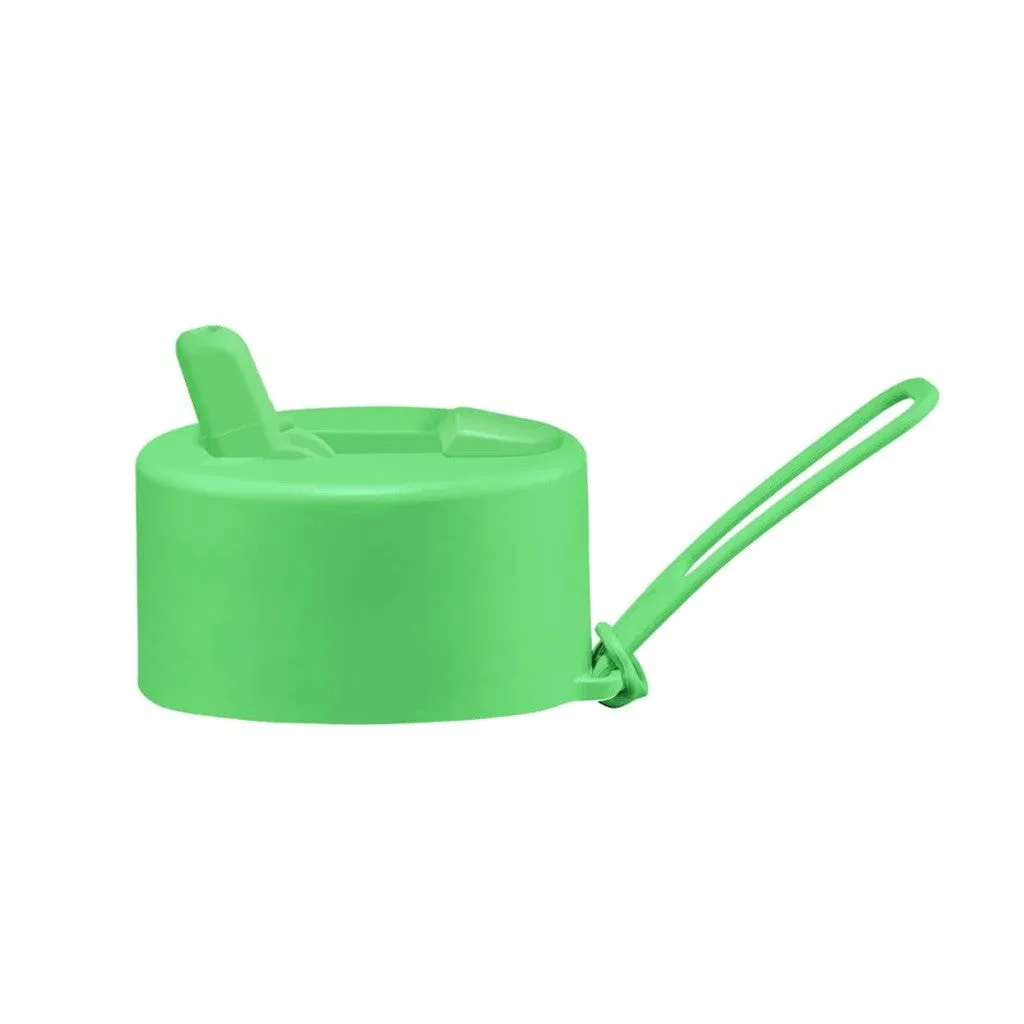 Frank Green Replacement Flip Straw Lid With Strap - Neon Green