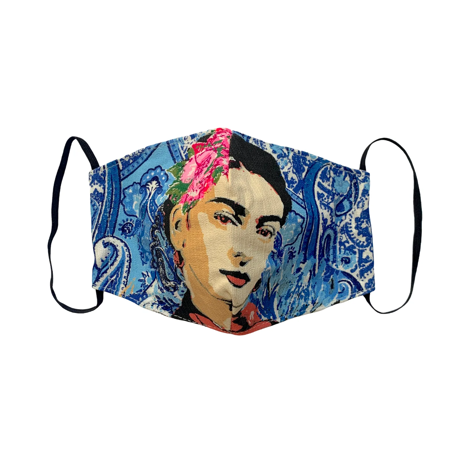 Frida Kahlo Face Mask with Filter Pocket