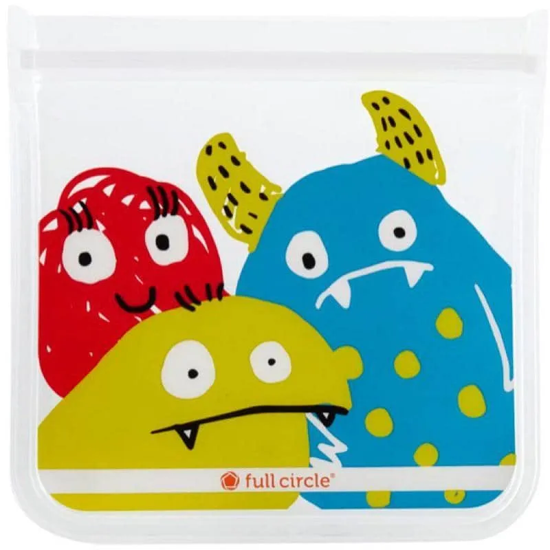 Full Circle - Reusable Monster Design Lunch Bags (2 pack)