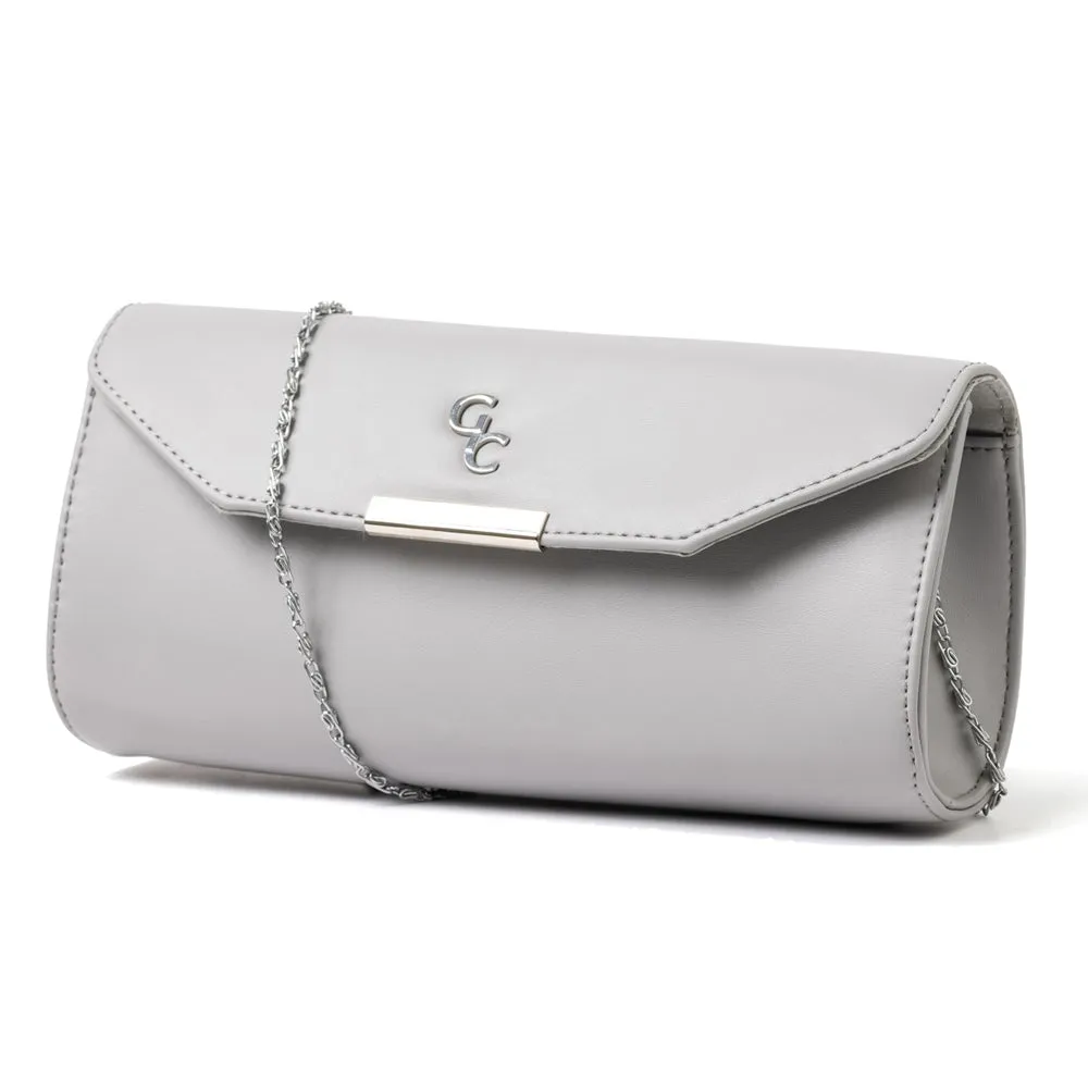 Galway Crystal Fashion Clutch - Grey