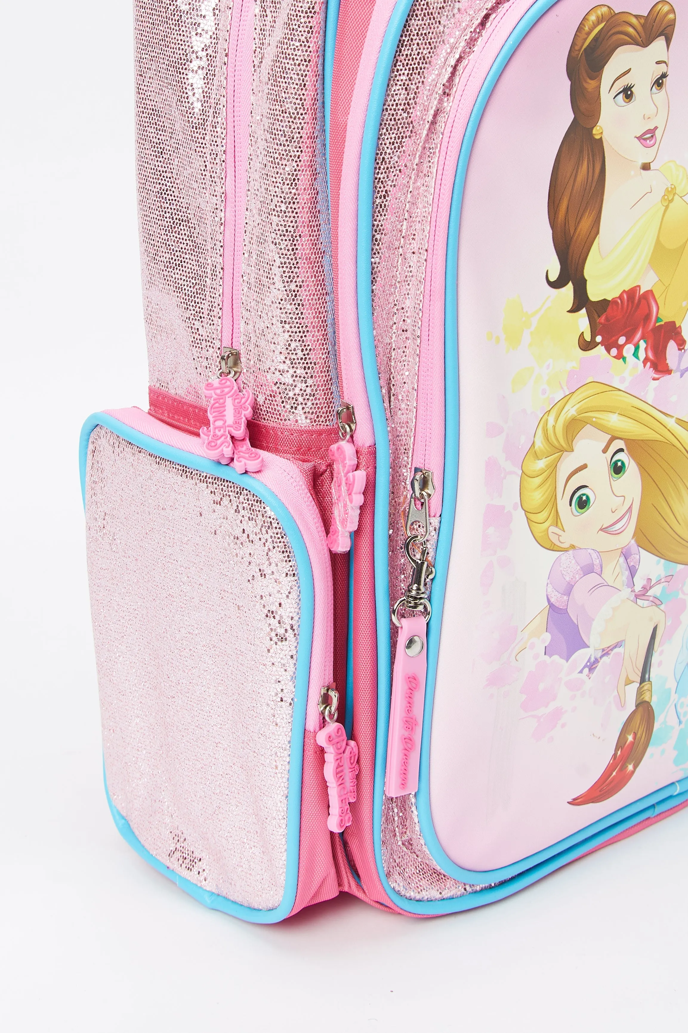 Girls Pink Disney Princess Dare To Dream 18" Backpack