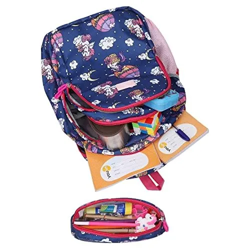 Gleevers X THE CLOWNFISH Scholastic Series Printed Polyester 30 L Bag For kids With Pencil Pouch | Kids Bag, gift for kids, return gift bags for kids birthday