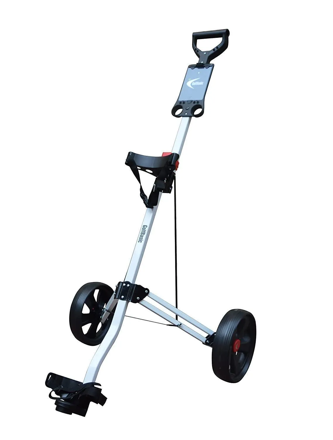 GolfBasic Vintage Aluminium 2 Wheel Trolley