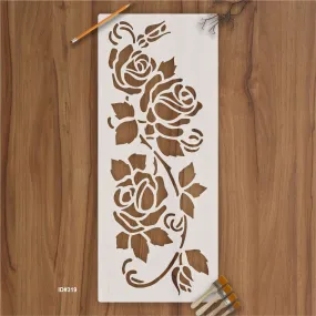 Gorgeous Roses Reusable Stencil For Canvas And Wall Painting.ID #319