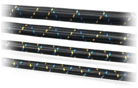 GReddy -10 Nylon Braided Hose(s) - Black / Gold / Blue