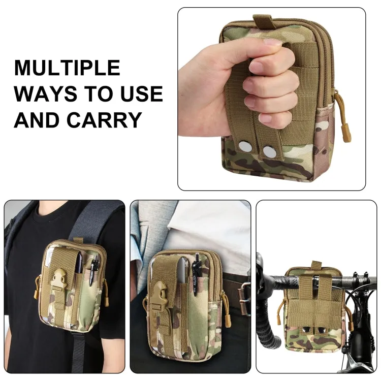 HAWEEL Hiking Belt Waist Bag Outdoor Sport Motorcycle Bag 7.0 inch Phone Pouch (CP Camouflage)