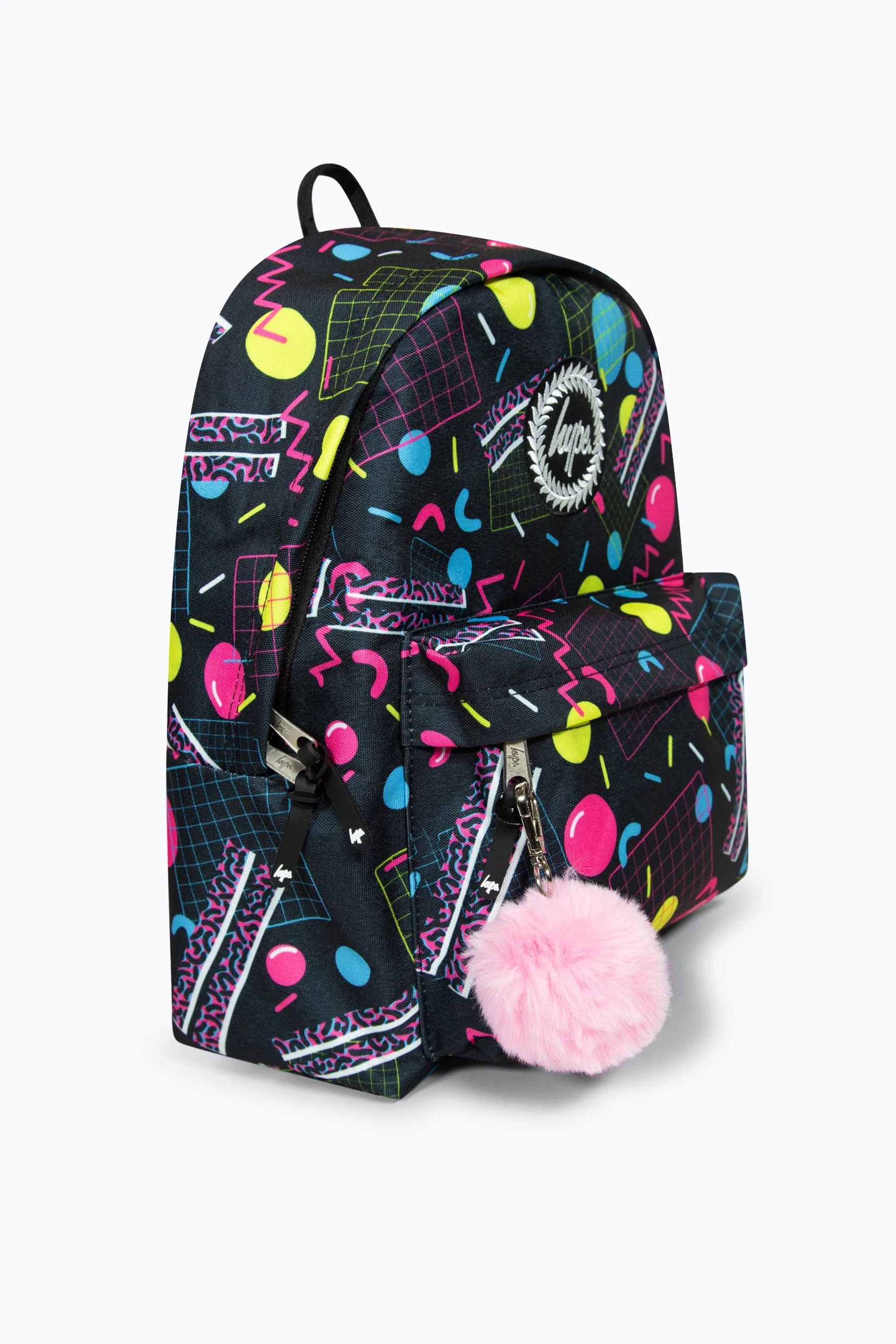 Hype Girls Iconic 90??????S Rave Black Backpack For School