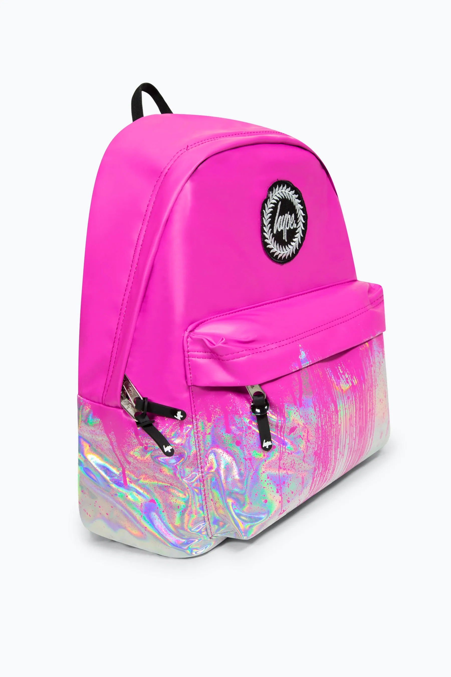 Hype Girls Iconic Holo Drips Pink Backpack