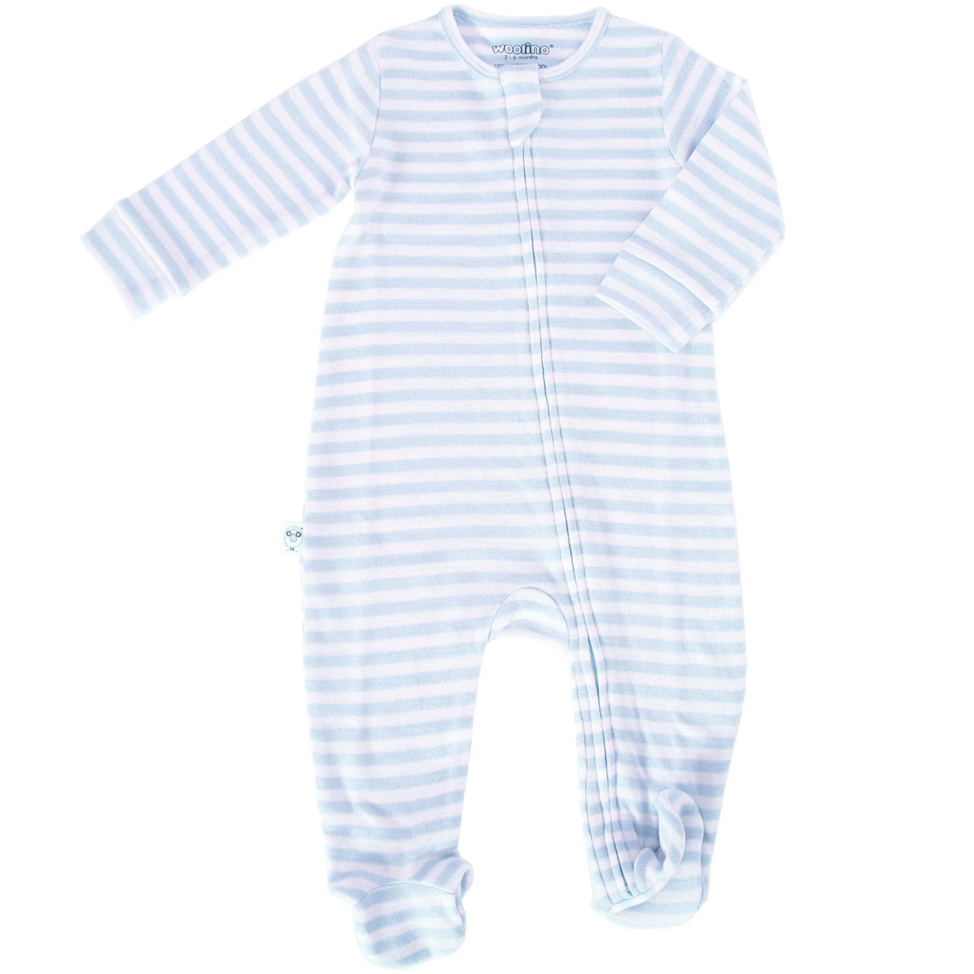 Imperfect Footie Pajamas, Merino Wool, Blue