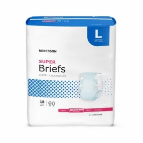 Incontinence Brief Count of 18 By McKesson